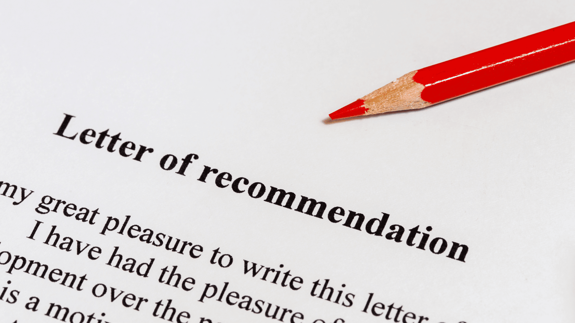 letter of recommendation