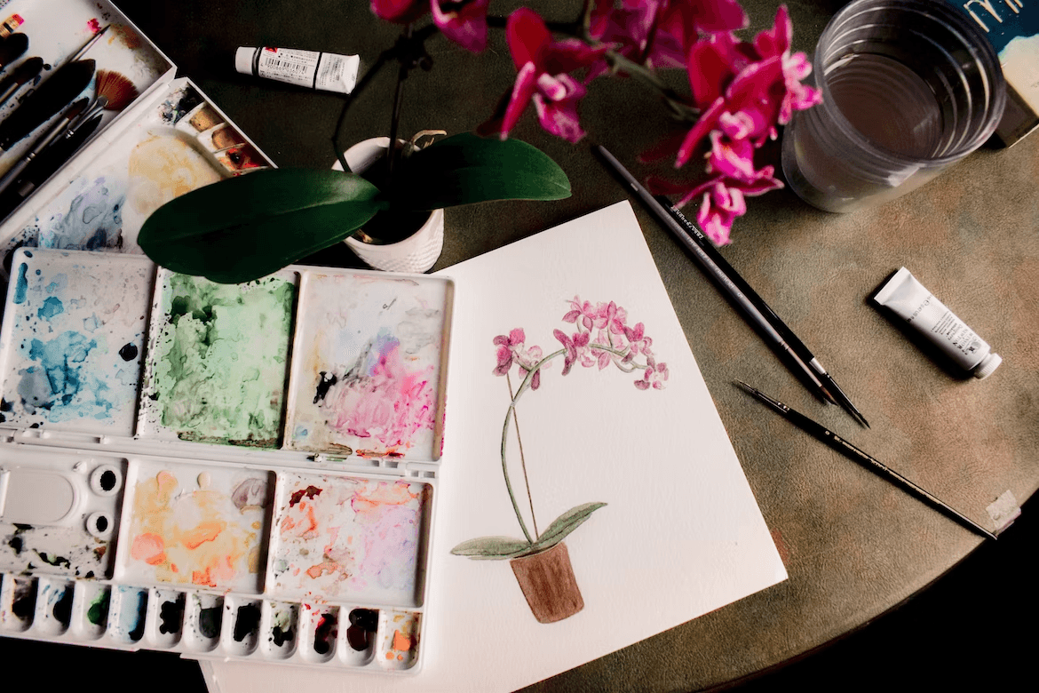 Painting of a flower.