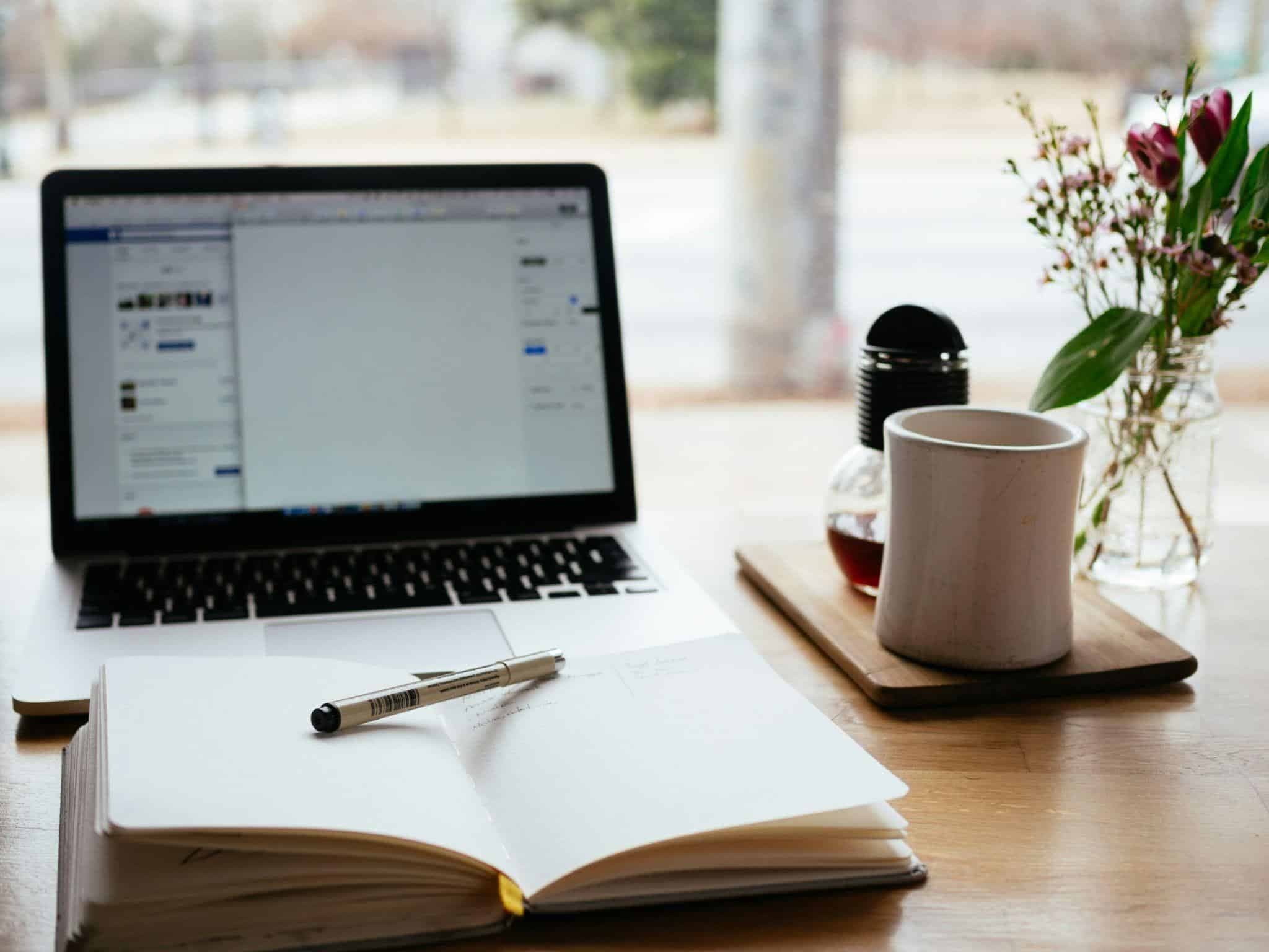 an image of a person preparing to write an application letter